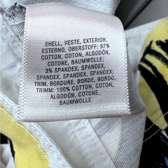 Anthropologie Maeve - White Denim Floral Belt Skirt Size 4 - Picture 15 of 15